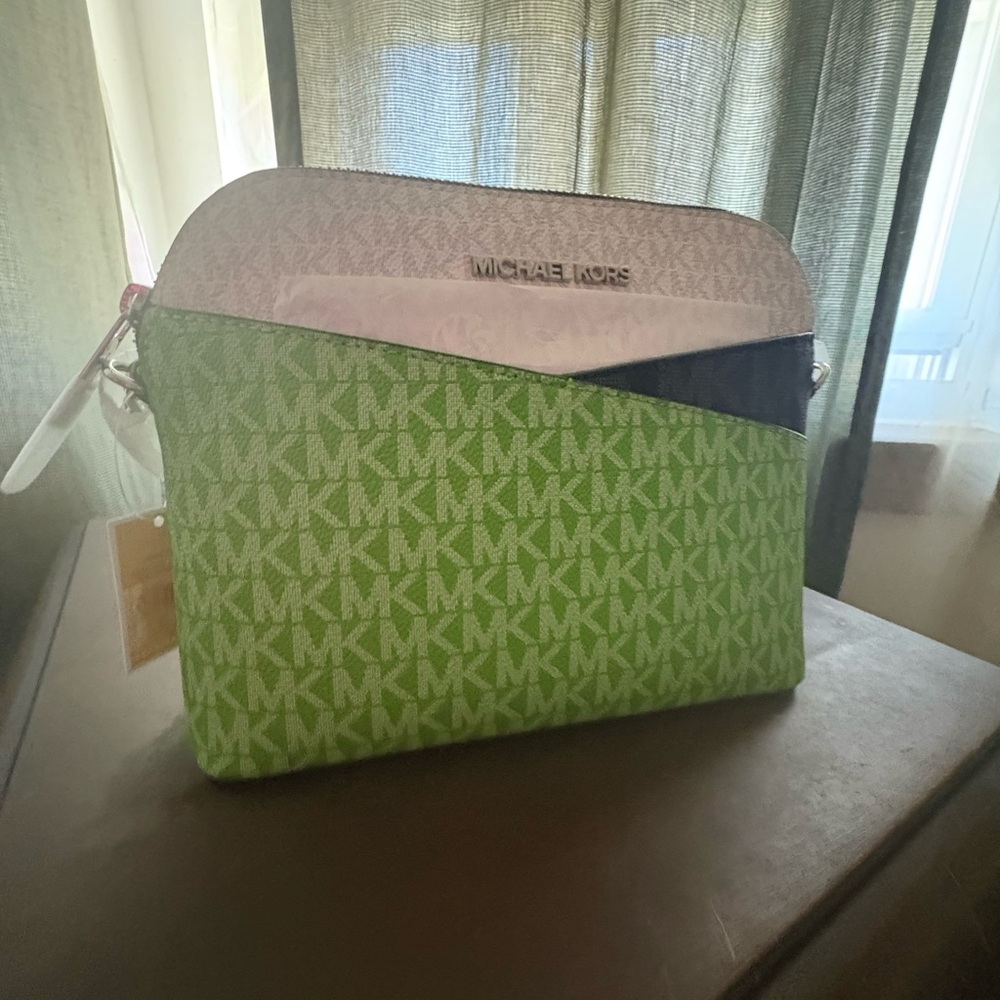 Green Micheal Kors purse
